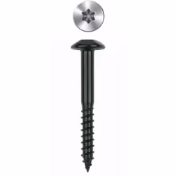 Boite de 100 - Vis inviolable - Empreinte torx - Zinguée Noire 7 x 70