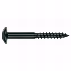 Vis à bois inviolable. Empreinte : Torx 40. Dimensions : 7 x 90 mm. Revêtement : zingué noir (RAL 9005). Produit homologué CE ...