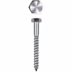 Tirefond à visser pour bois - Tête hexagonale - Filetage partiel - Acier Zingué 5 x 40 - Boite de 200