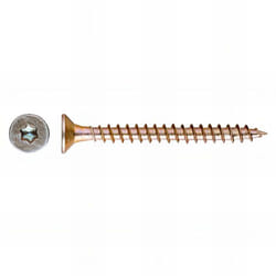 Index - 100 vis à bois T30 tête fraisée 6 x 140 mm bichromaté - TPTO60140