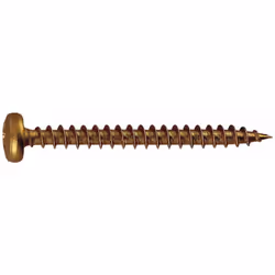 Vis à bois - tête bombée - empreinte Pz - Bichromatée 3,5 x 20 - Boite de 1000