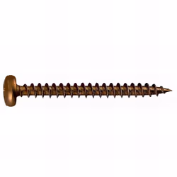 Vis à bois. Tête bombée. Empreinte PZ. Dimensions : 4 x 20 mm. Revêtement : bichromaté. Utilisation sur : bois tendre, bois d ...