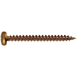 Vis à bois - tête bombée - empreinte Pz - Bichromatée 4 x 30 - Boite de 500