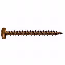 Vis à bois. Tête bombée. Empreinte PZ. Dimensions : 5 x 40 mm. Revêtement : bichromaté. Utilisation sur : bois tendre, bois d ...