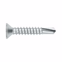 Vis auto-perceuses filetées à tôle et PVC - Tête fraisée - Empreinte PH - Zinguée 4,8 x 32 - Boite de 500