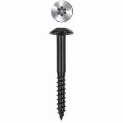 Boite de 100 - Vis inviolable - Empreinte torx - Zinguée Noire 6 x 70