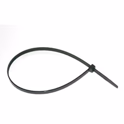 Les colliers de serrage en nylon sont vendus en sachets de 100 pièces. Ces accessoires d'outillage sont de couleur noire et s ...