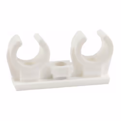 Clip nylon double avec insert en laiton M6 14-15 - Boite de 50
