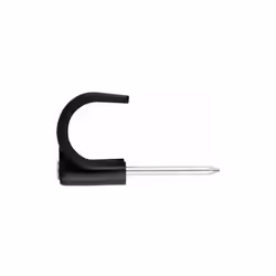 Boite de 100 - Fixations pour câbles noir - Nylon 2 x 4