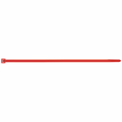 Boite de 100 - Collier de serrage - Couleurs Rouge - Nylon 2,5 x 100 mm