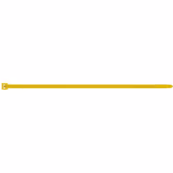 Boite de 100 - Collier de serrage - Couleurs Jaune - Nylon 3,6 x 200