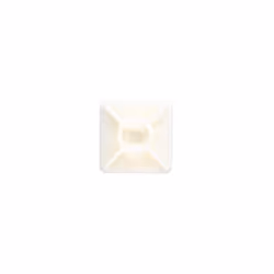 Boite de 100 - Base adhesive deux voies, pour collier de serrage - Nylon 19 x 19 - Blanc
