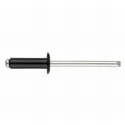 Index - 500 rivets aluminium tête bombée, laquée noire ral 9005 d. 3,2 x 8 mm - RENO3208NE