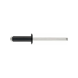 Index - Rivets Tête bombée laquée noir - Aluminium 3,2 x 12 9005 - Boite de 500