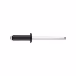 Rivets Tête bombée laquée noir - Aluminium 4 x 10 9005 - Boite de 500