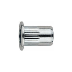 Crou à sertir Tête large - Zingué M4 x 11 - Boite de 500