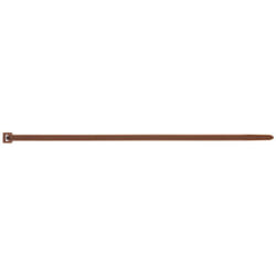 Index - Boite de 100 - Collier de serrage - Couleurs Marron - Nylon 3,6 x 140 mm