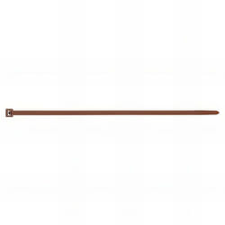 Index - 100 Colliers de serrage nylon marron - l. 290 x l. 4,8 mm