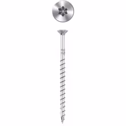 Description générale Vis à bois à haut rendement, empreinte Torx (5 x 100 mm), avec un revêtement zingué. Ces vis sont homolo ...