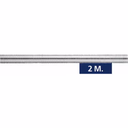 Tige filetée 2 mètres - Zinguée M8 x 2.000 - Boite de 25