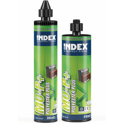 Index - Boite de 12 - Fixations chimiques - Polyester plus - Homologuée ate Option 8 410 ml