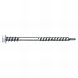Index - 200 vis autoperceuse 5,5 / 6,3 x 150 mm, tête hexagonale avec rondelle estampée, pour panneaux sandwich pointe, zingué