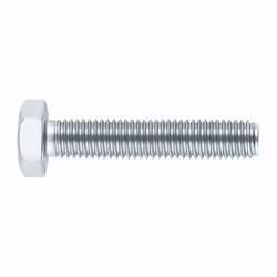 500 vis métrique avec tête hexagonale totalement filetée, zingué - M5 x 16 mm Recommandé pour : Assemblage tôle, vis platine, ...