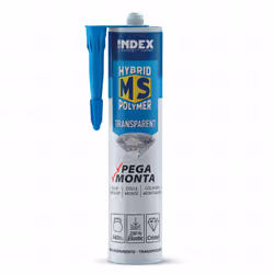 12 adhésifs hyprid MS polymer transparente - 290 ml Matériaux utilisés : Menuiserie aluminium, menuiserie PVC, verre, alimini ...