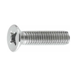 Coffret de 500 vis à tête plate Phillips M4x25 Zinc din 965