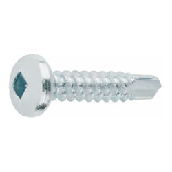 Vis auto-perceuses filetées à tôle et pvc - Tête bombée - Empreinte carrée - Zinguée 4,2 x 13 - Boite de 1000