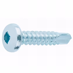 Vis autoperceuse, tête bombée cylindrique empreinte carrée SQ (4,2 x 38 mm). Revêtement : zingué. Utilisation sur : menuiseri ...