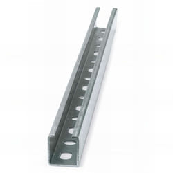 Index - 6 rails, guides perforés galvanisés 38 x 40 x 2 x 2000 mm - GPG384020