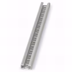 Guide perforé PVC DIM. 25 x 11 x 2 x 1000 mm. Fabriqué en pvc. Recommandé pour l'installation de collier, collier support, cl ...