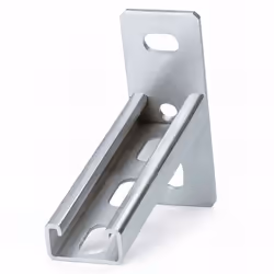 Supports perforés Indextrut DIM. 41 x 41 x 2,5 x 600 mm. Revêtement zingué. Recommandé pour l'installation de collier, collie ...