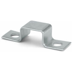Index - Boite de 50 - Patte de fixation pour profilés type 'c' - Inox A4 27 / 18 x 81 mm