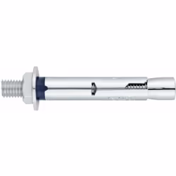 Cheville anti-rotation pour charges moyennes - Tige filetée - Zingué M10 x 100 Ø14 - Boite de 50
