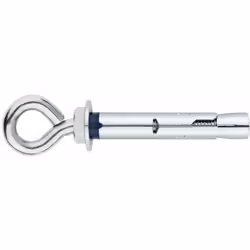 Cheville anti-rotation pour charges moyennes - Piton - Zingué M6 x 45 Ø8 - Boite de 100