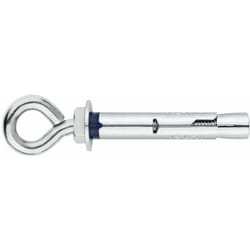 Index - Cheville anti-rotation pour charges moyennes - Piton - Zingué M6 x 45 Ø8 - Boite de 100