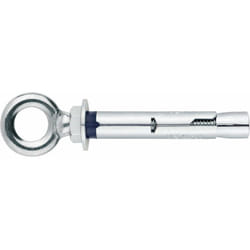 Index - Cheville anti-rotation pour charges moyennes - Piton forgé - Zingué M6 x 45 Ø8 - Boite de 100