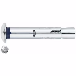 Cheville anti-rotation pour charges moyennes - Tête inviolable - Zingué M6 x 60 Ø8 - Boite de 100
