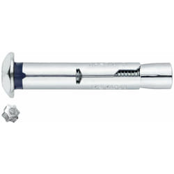 Index - Cheville anti-rotation pour charges moyennes - Tête inviolable - Zingué M6 x 60 Ø8 - Boite de 100