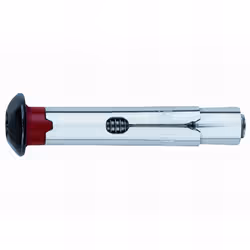 Cheville anti-rotation pour charges moyennes avec vis tête inviolable zinguée noire (M6 x 60 mm D. 8 mm). Revêtement : zingué ...