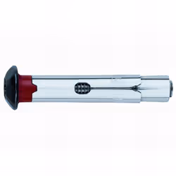 Cheville anti-rotation pour charges moyennes avec vis tête inviolable zinguée noire (M8 x 60 mm D. 10 mm). Revêtement : zingu ...