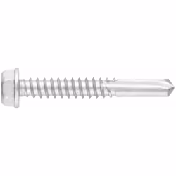 Vis autoperceuse - inoxydable bimétal avec tête hexagonale - Pointe foreuse nº 5 Vis 5,5 x 100 - Boite de 100