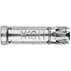 Index - Cheville à ailettes en acier pour charges lourdes - Douille - Zingué M6 x 40 Ø10 - Boite de 50