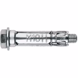 Cheville à ailettes en acier pour charges lourdes - Vis 6.8 - Zingué M12 x 80 Ø20 - Boite de 25