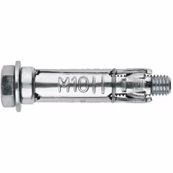 Cheville à ailettes en acier pour charges lourdes - Vis 6.8 - Zingué M16 x 125 Ø25 - Boite de 10