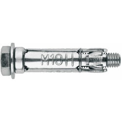 Cheville à ailettes en acier pour charges lourdes - Vis 6.8 - Zingué M16 x 125 Ø25 - Boite de 10