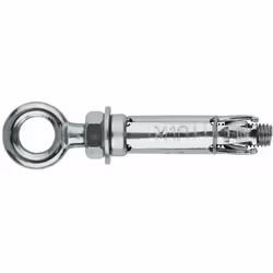 Cheville à ailettes en acier pour charges lourdes - Piton - Zingué M12 x 80 Ø20 - Boite de 25