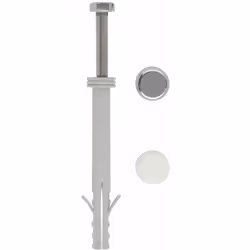 Kit de fixation WC et Bidet / Sachet de 2 chevilles longues, vis inox A2 avec cache tête. M6 x 80